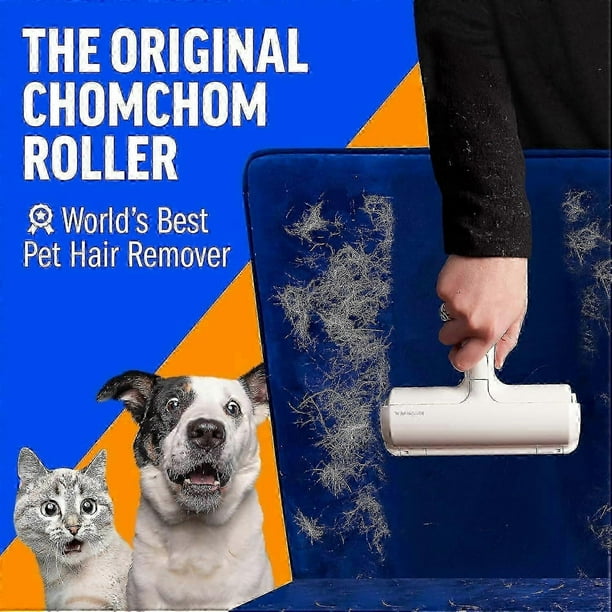 Pet Hair Remover and Reusable Lint Roller - Cat and Dog Hair Remover for Furniture, Couch, Carpet, Clothing and Bedding - Po