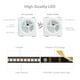 thumbnail image 3 of BTF-LIGHTING WS2812B Tira de luces LED 1m 5m 30LEDs/m 60LEDs/m IP30 IP65 IP67 5050SMD Direccionable individualmente PCB blanco negro flexible Tira de píxeles LED a todo color Dream Color DC5V, 3 of 5