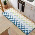 thumbnail image 5 of Colorful Gradient Checkerboard Checkered Pattern Kitchen Rug Mat,Kitchen Runner Rugs Non Skid Washable,Decorative Kitchen Floor Mats for Kitchen,Sink,Laundry,17"x47.2", 5 of 7