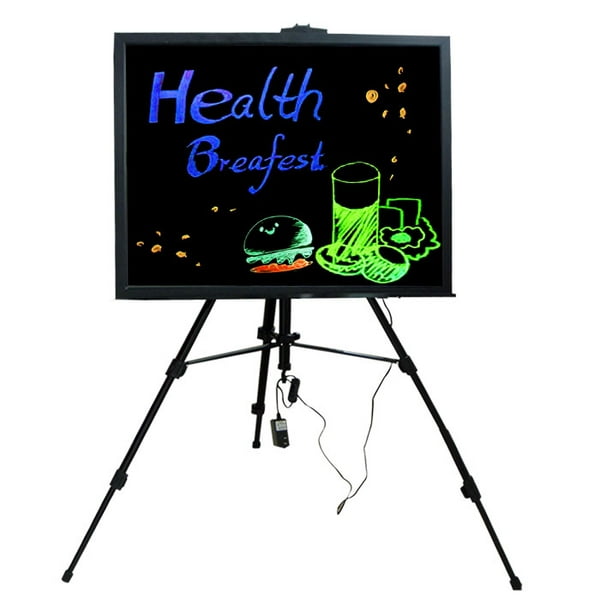 LED LightUp Dry Erase Menu Sign Message Writing Neon Board