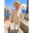 thumbnail image 4 of Cenuakty Baby Boys Girls Romper Long Sleeve Round Neck Goose Embroidery Bodysuit Newborn Fall Playsuit, 4 of 9