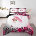 thumbnail image 1 of Erosebridal Letter Initial Bedding Twin Comforter Set,Monogrammed Personalized Down Comforter,Flower Decor,Reversible,Lightweight,2-Piece, 1 of 8