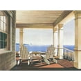 thumbnail image 2 of Rossini, John 14x12 Gold Ornate Wood Framed with Double Matting Museum Art Print Titled - Veranda View, 2 of 4