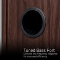 thumbnail image 3 of Fluance Elite High Definition 2-Way Bookshelf Surround Sound Speakers for 2-Channel Stereo Listening or Home Theater System - Black Ash/Pair (SX6-BK), 3 of 8