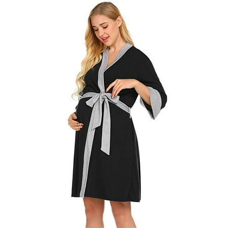 

Ontno Nursing Robe Childbirth Maternity Monthly Clothes Cotton Maternity Pajamas Thin Section Postpartum Casual Clothes Nursing Clothes Nursing Clothes S-2xl