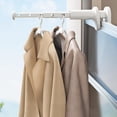 thumbnail image 1 of Estante de secado de ropa retráctil de montaje en pared, estante de secado de ropa plegable sin perforaciones, estante para colgar ropa para balcón de, 1 of 8