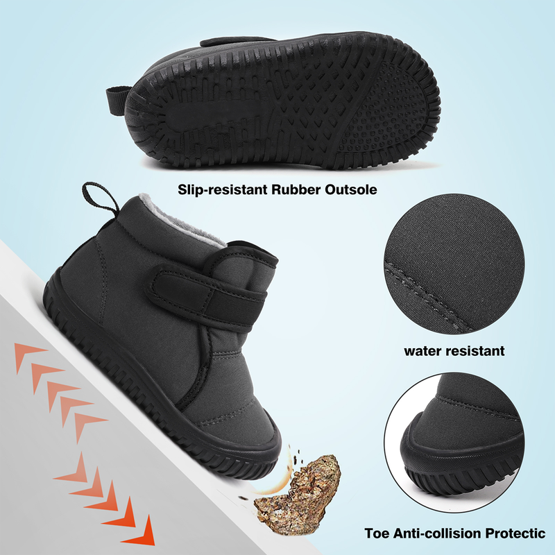 Stepedia Toddler Snow Boots with Faux Fur and Anti-Collision photo 4