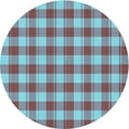 thumbnail image 1 of Ahgly Company Machine Washable Indoor Round Transitional Blue Diamond Blue Area Rugs, 5' Round, 1 of 7
