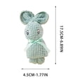 thumbnail image 3 of Kieccall Corals Fleece Small Towel Squares Handkerchief Cute Rabbits Shaped Souvenir Gift Towel, 3 of 7