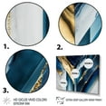 thumbnail image 3 of Designart Abstract Geode Geometric Blue I Canvas Wall Art, 3 of 5