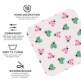 thumbnail image 4 of Lsque Flower on ladybirds Pattern 4" Drink Coasters Set of 6, Leather Absorbent Coasters, Table Coaster Set Decorative Coffee Cup Coasters Housewarming Gift,Square, 4 of 7
