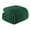 Emerald Green, variant on Whale Flotilla Fuzzy Fleece Queen Size Blanket for Bed, Soft Fluffy Jacquard Waffle Blankets for All Season, Lightweight and Warm, 90x90 Inch, Ivory