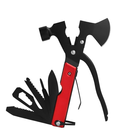Delicate Portable Stainless Steel Camping Hatchets Hammer 13 Tool In 1 For Outdoors Survival Hiking Construction