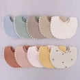 thumbnail image 2 of CANKER Baby Tassel Bib Absorbent Cotton Saliva Towel Feeding Burp Cloth Bandana Scarf for Newborn Infants Boys Girls Shower Gifts Photography Props, 2 of 19