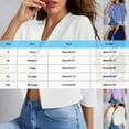 thumbnail image 3 of Ounisa Womens 3/4 Sleeve Cropped Cardigan Sweater Fashion Cardigans Lightweight Knit Sweaters, 3 of 4