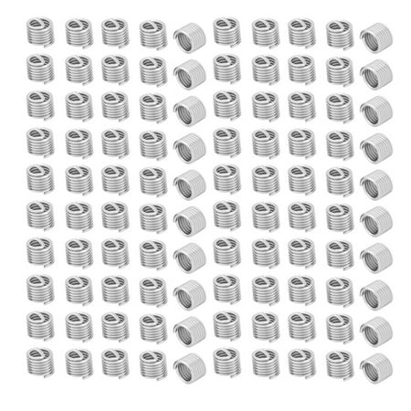 

Stainless Steel Inserts Wire Thread Inserts Absorb Vibration 100 Pcs Stainless Steel Thread For Connection Industry Wood Mechanical