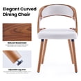 thumbnail image 7 of STARY Set of 2 Wood Dining Chairs with Curved Backrest for Kitchen Dining Room, Beige, 7 of 7