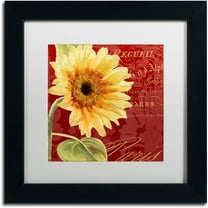 Trademark Fine Art "Ete IV" Canvas Art by Color Bakery White Matte, Black Frame