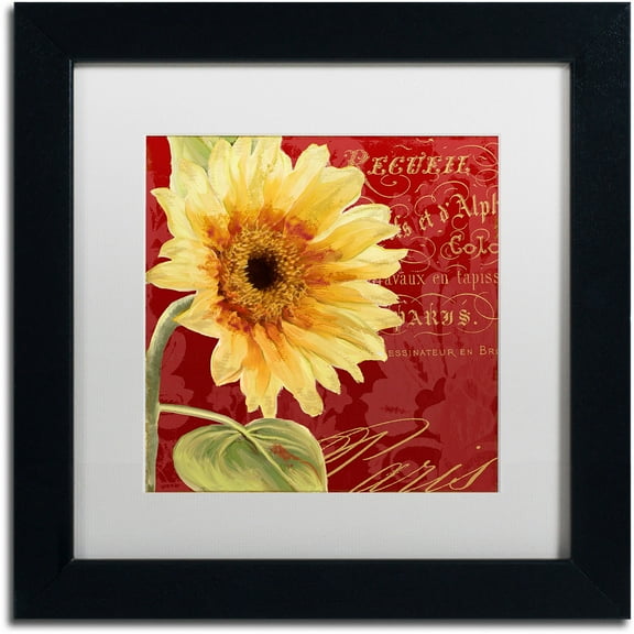 Trademark Fine Art "Ete IV" Canvas Art by Color Bakery White Matte, Black Frame