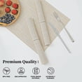 thumbnail image 2 of Juego de 6 manteles individuales Leetaltree, color beige, resistentes al calor y antideslizantes, 2 of 9