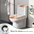 thumbnail image 4 of HELLHERO Cat Maple Leaf Toilet Top Cover Set & Adjustable Toilet Lid Seat Cover for Toilet, Polyester, Easy to Install, 4 of 7