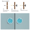 thumbnail image 4 of 4 Pcs Princess Blue Knobs for Kitchen Cabinet Cupboard Dresser Bookcase Drawer Pulls Handles Round Home Decor, 4 of 5