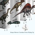 thumbnail image 6 of Cartoon Dinosaurs Names Pattern Shower Curtain 36"x72" ,Bathroom Decorative Shower Curtains Set with 12 Hooks,Modern Waterproof Washable Shower Curtain, 6 of 6