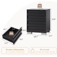 thumbnail image 7 of Merluxy Nightstand Set of 2 with Charging Station,Farmhouse End Table with Drawers for Bedroom,Black, 7 of 7