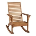 thumbnail image 2 of Linon Killick Slat Back Acacia Rocking Outdoor Lounge Chair, Natural, Wooden Collection, 2 of 6
