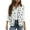 Green, variant on Women's Sherpa Vest Sleeveless Button Down Floral Print Open Front Fuzzy Gilet Outerwear Fall Winter Warm Cozy Loose Fit Jacket