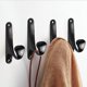 thumbnail image 2 of 6PCS Wall Mounted Coat Hooks, Retro Coat Hooks, Wall Mounted Metal Hooks, Black Robe Hooks, Towel Hook, Hat Hook, Door Hook for Bathroom Kitchen.., 2 of 5