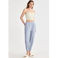 thumbnail image 4 of Pantalones de Yoga Largos para Mujer, Ajustados, Informales, Cómodos, para Gimnasio, Senderismo, Cintura Elástica, Color Azul Glaciar, Talla M, 4 of 8