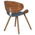 thumbnail image 4 of Simpli Home Marana Dining Chair in Denim Blue Linen Look Fabric, 4 of 11