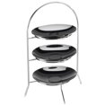 thumbnail image 1 of Cal Mil 977-8-49 Iron-Frame 3 Tier 6 in. dia. - Chrome - Silver, 1 of 1