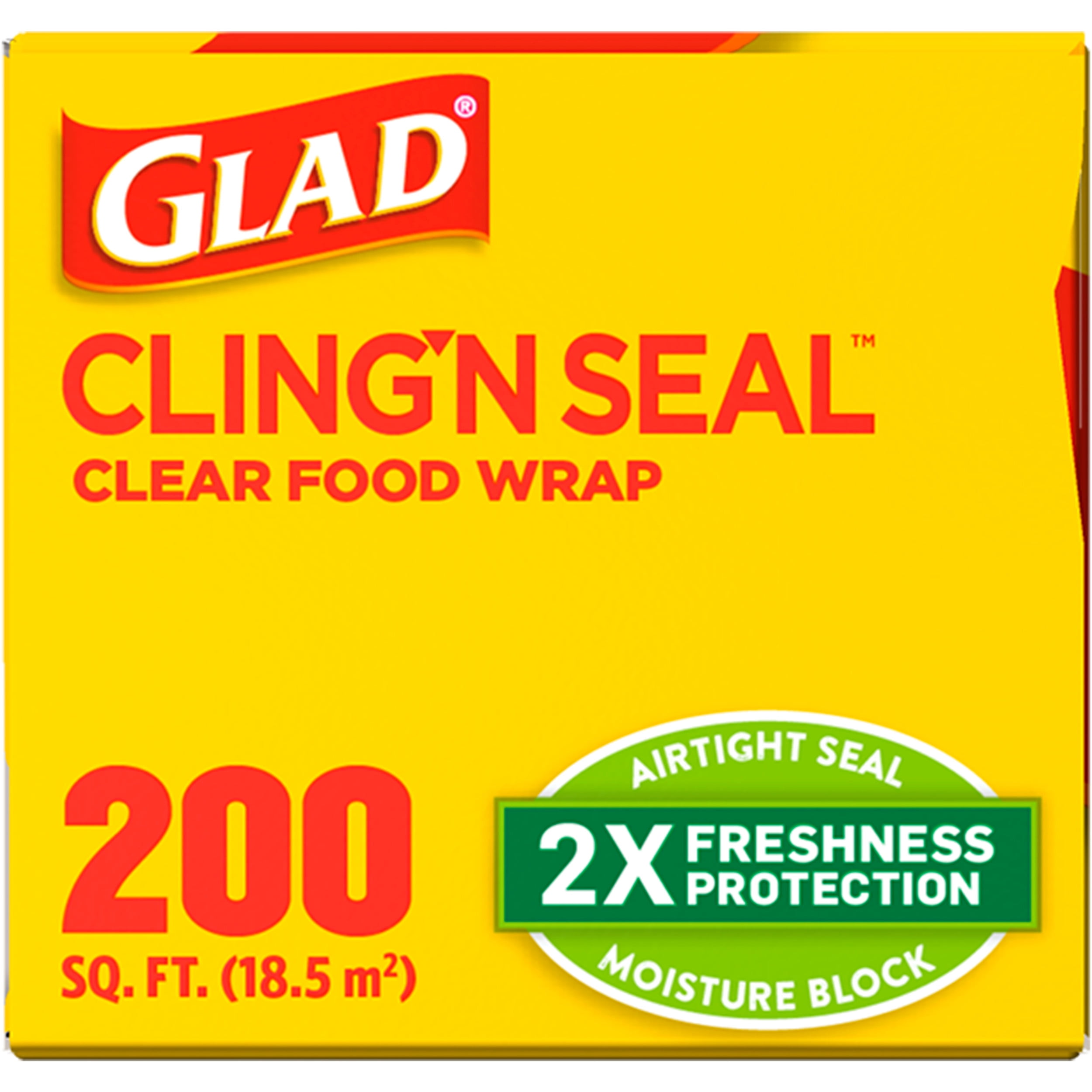 Glad Cling Wrap 200 sq ft New.FREE SHIPPING