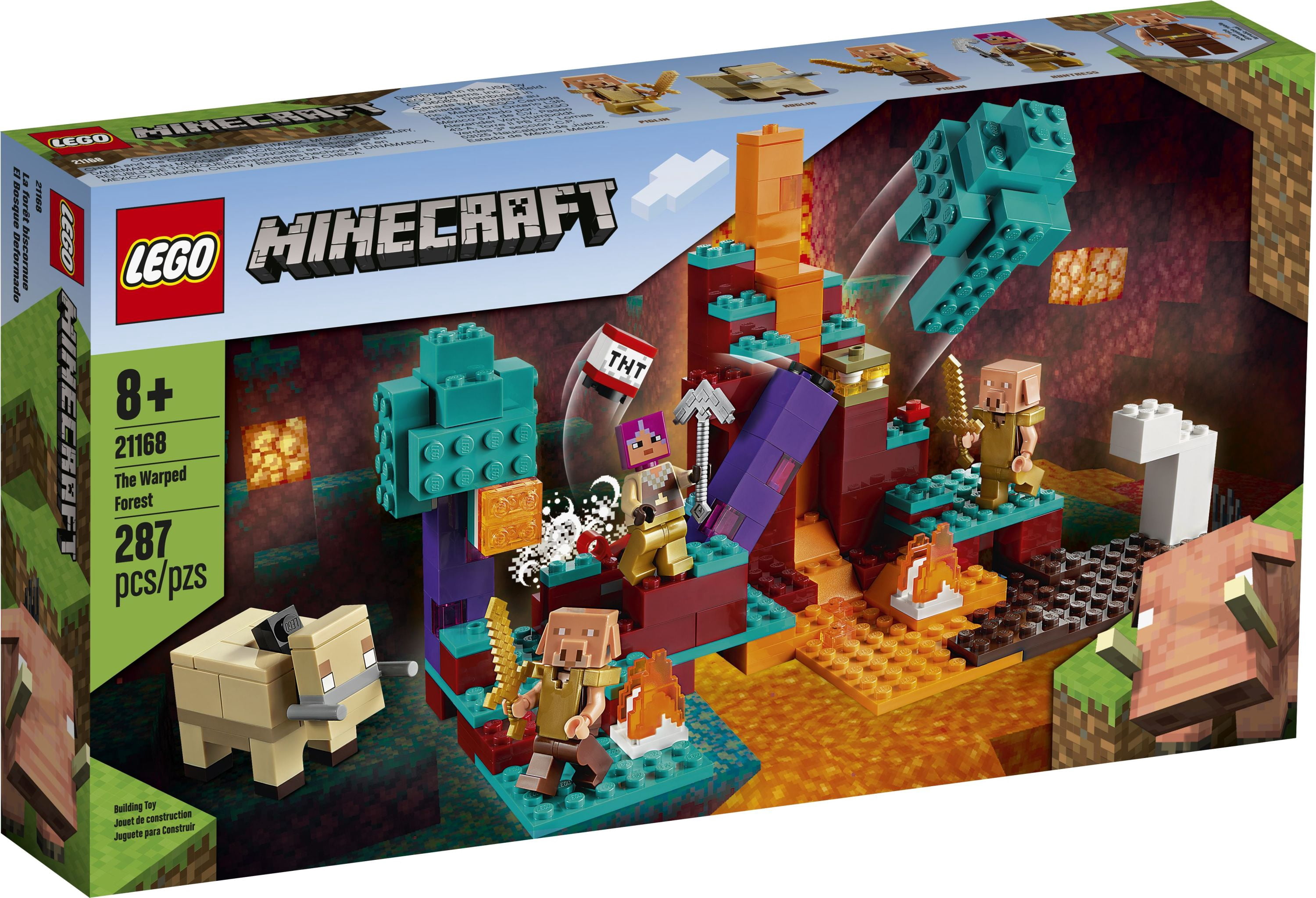 (2 pack) LEGO Minecraft The Warped Forest 21168 Building Toy Set (287 Pieces)
