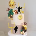 thumbnail image 6 of 43 PCS Football Cake Topper Goal Post Mini Rugby Ball Player Cake Toppers for Football Theme Birthday Supplies, 6 of 7