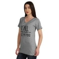 thumbnail image 4 of Inkmeso&nbsp;Y'all Gonna Make Me Lose My Mind Tshirt For Women Moms Life Top Shirt, 4 of 8