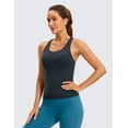 thumbnail image 2 of CRZ YOGA Butterluxe Workout Racerback Tank Tops for Women Padded Athletic Yoga Shirts with Built in Bra, 2 of 6