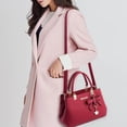 thumbnail image 4 of 11.02IN Women's Satchel Handbag, Stylish Tote Purse with Bowknot Decor, Vegan Leather Crossbody Shoulder Bag for Work, Travel, and Daily Use,Royal Blue, 4 of 5