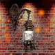 thumbnail image 2 of Bronze Iron + Glass AC110-220V Retro Kerosene Wall Lamp Antique Horse Lamp E27 Creative Aisle Wall Lamp Bar Restaurant Decoration Personality Leisure, 2 of 5