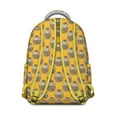 thumbnail image 3 of Yellow Hedgehog Pattern Backpack for School,Cute School Bag,Schoolbag with Adjustable Shoulder Straps & Padded Back,15.3"x11"x7.1"., 3 of 6
