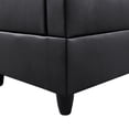 thumbnail image 7 of Hommoo L-Shaped Sectional Couch, Living Room Furniture Suitable for Small Space-Apartment/Upstairs Loft/Living Room, Black(Without Ottoman), 7 of 7
