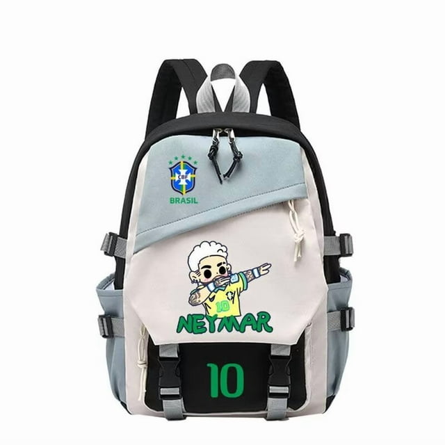 Mochila Sanmu de estilo casual con estampado digital Football Brasil