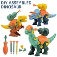 thumbnail image 5 of Juego de bloques de construcción con forma de dinosaurio HUOGUO para niños, desmontaje de nueces, 5 of 5