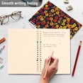 thumbnail image 4 of FORMRS 1-Subject Spiral Notebook 8" x 5" College Ruled 60 Refillable Sheet A5 Hard Cover, 2 Pack, Yellow Floral, 4 of 7