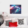 thumbnail image 4 of Lsque Starry Multicolored Wolf Print Wall Art – Decorative Picture for Living Room, Bedroom, and Office (Horizontal), 4 of 6