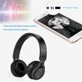 thumbnail image 3 of Auriculares Bluetooth, Auriculares Bluetooth inalámbricos estéreo plegables sobre la oreja con micrófono y control de volumen, auriculares inalámbricos y con cable para PC/teléfonos móviles/TV/Ipad Xemadio 2033154-3, 3 of 9