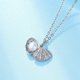 thumbnail image 4 of Collar de perla/piedra lunar de plata de ley 925 Yashi, 4 of 4