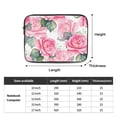 thumbnail image 3 of Roses Pink Portable Laptop Sleeve Compatible with MacBook Air Notebook Computer Case for Men Women College School Students, 3 of 7